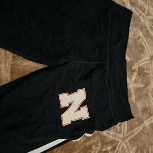 Women's  Black Joggers with Bold Lettering